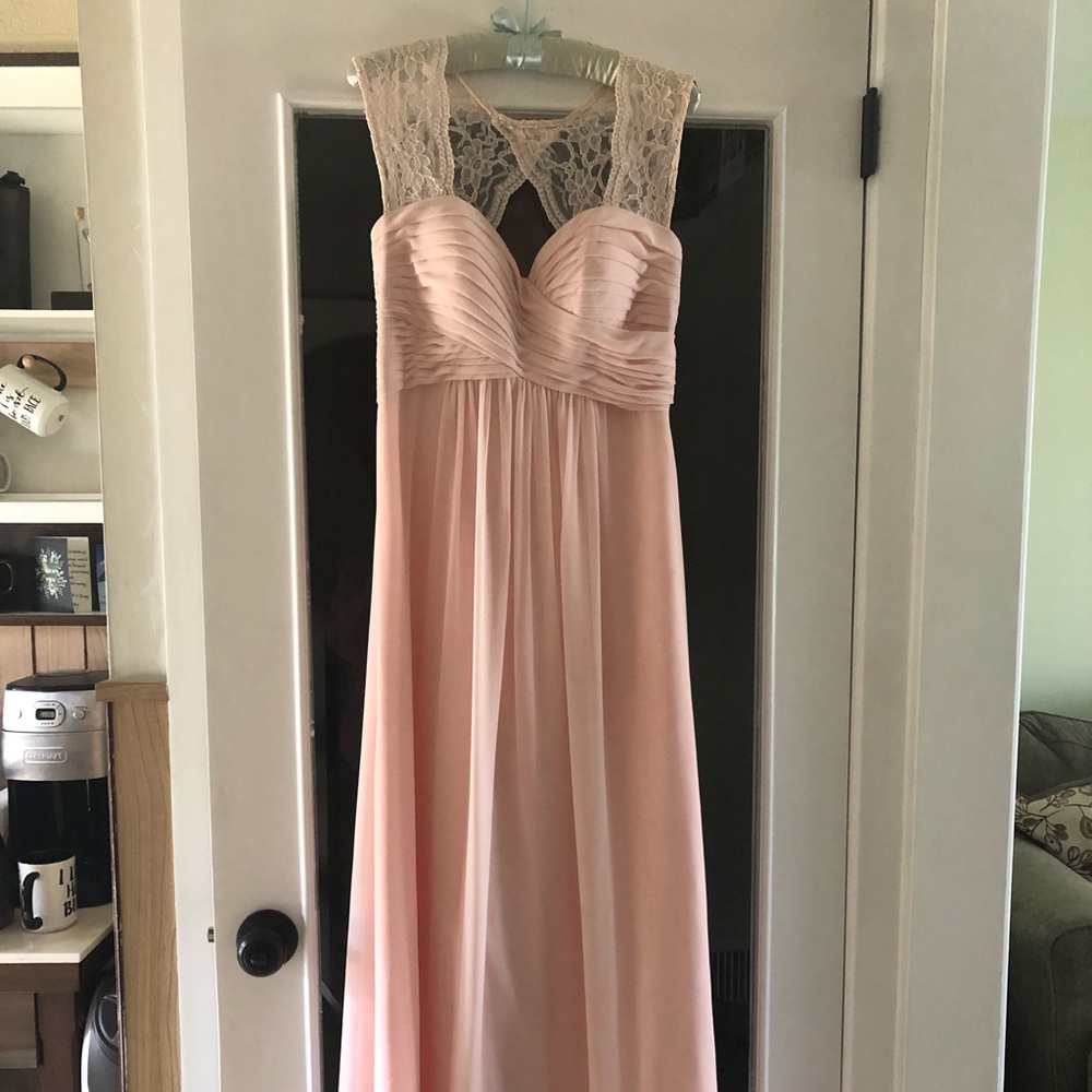 David’s bridal “blush” gown